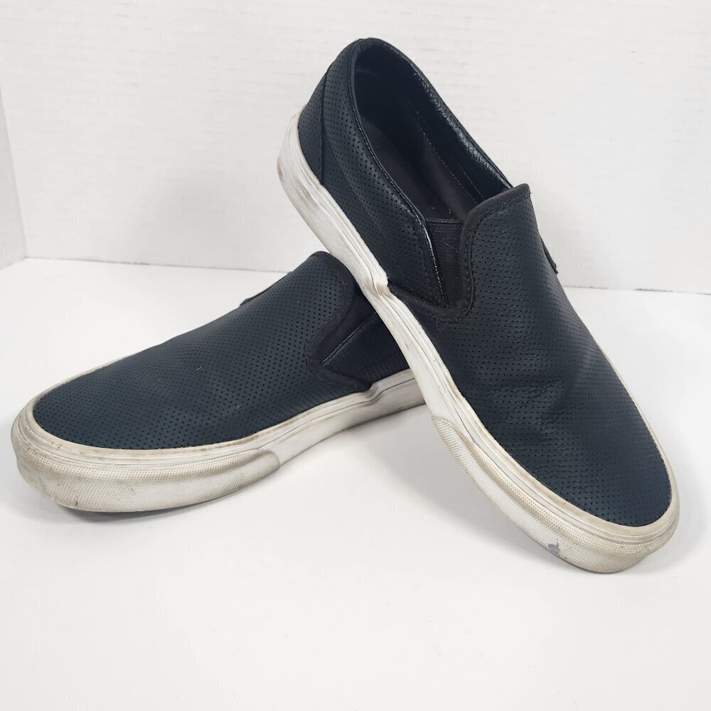 Vans Black Slip-On Shoes Men's 6.5/Women's 8